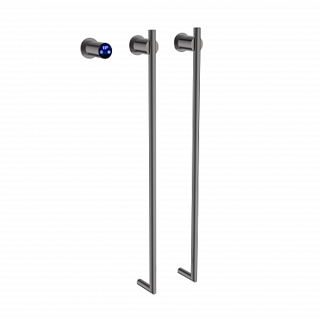 Рондо П2 350х760 электро Полотенцесушитель TERMINUS Оружейная сталь  - фото 1