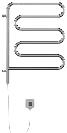 Электро 25 Ш-обр 450х570 поворотный Полотенцесушитель  TERMINUS  - фото 2