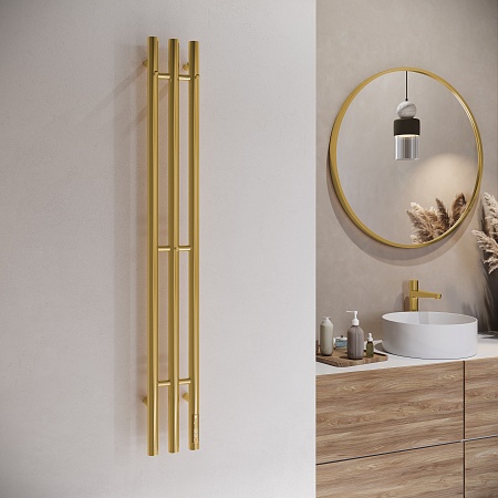 Стойка электро TRES круг1200 TERMINUS Брашированное золото  - фото 3