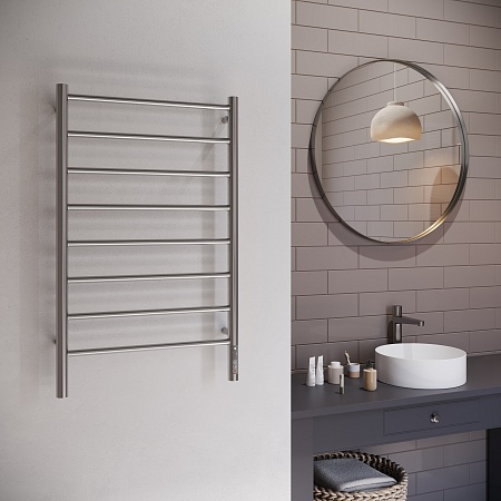 Аврора П8 500х850 Электро Полотенцесушитель TERMINUS Оружейная сталь  - фото 3