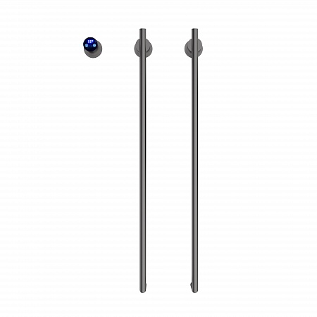 Рондо П2 350х760 электро Полотенцесушитель TERMINUS Оружейная сталь  - фото 2