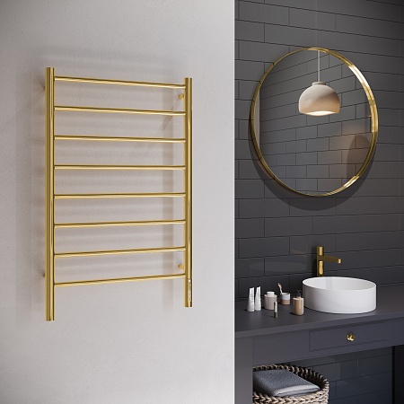 Аврора П8 500х850 Электро Полотенцесушитель TERMINUS Золото - фото 3 Аврора П8 500х850 Электро Полотенцесушитель TERMINUS Золото - фото 3