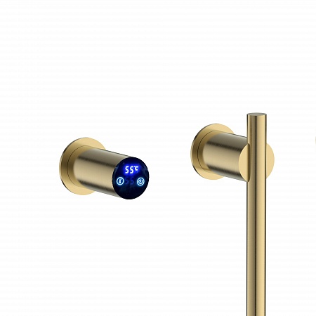 Рондо П2 350х760 электро Полотенцесушитель TERMINUS Брашированное золото - фото 4 Рондо П2 350х760 электро Полотенцесушитель TERMINUS Брашированное золото - фото 4