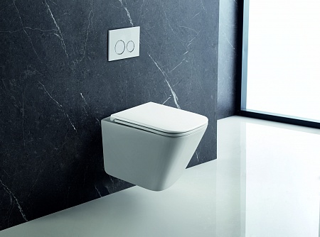 Подвесной унитаз безободковый Terminus Ватикан Monolit 490х340 белый  - фото 1